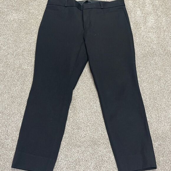 Banana Republic womens sloan pants sz 12 10” rise black business casual trouser - Picture 3 of 12
